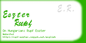 eszter rupf business card
